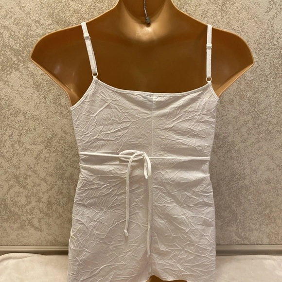 HeartSoul White and Navy Floral Tank Top - Picture 7 of 16